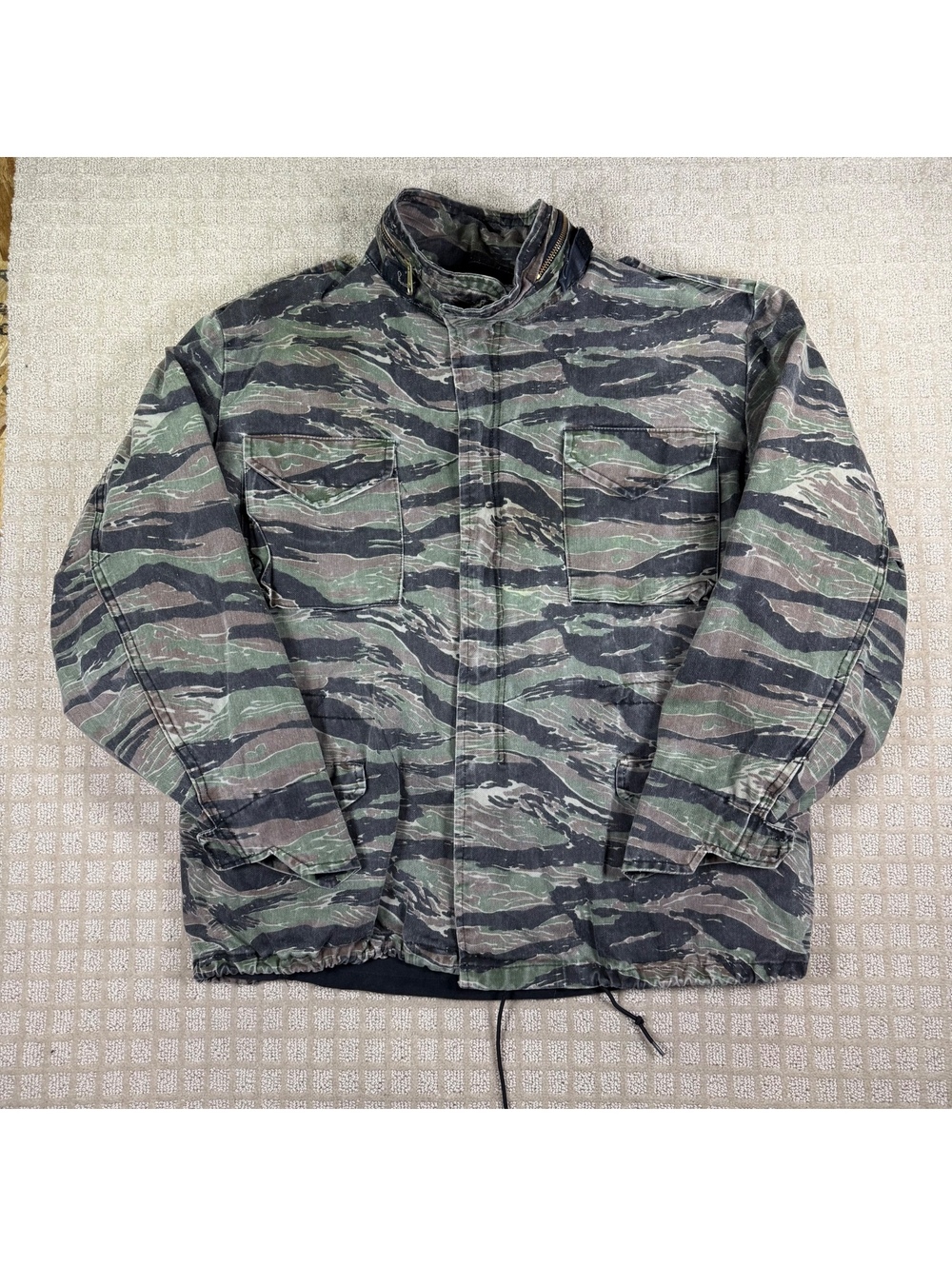 Alpha Industries 1990s Tiger Stripe M-65 Field Jacket XL